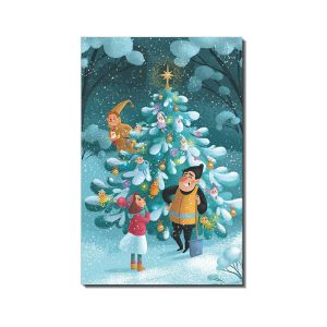 Eco Friendly Lenticular Card Printing / Holiday Lenticular 3d Greeting Cards