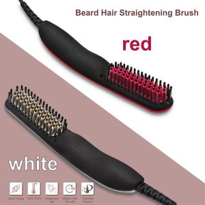 6 Adjustable Temperature 19W Beard Straightener Brush