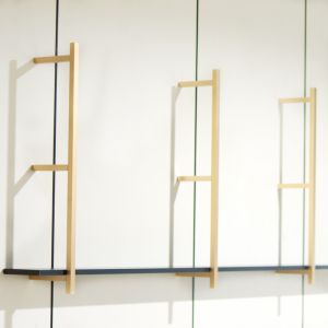 Gold Aluminum Wall Shelf