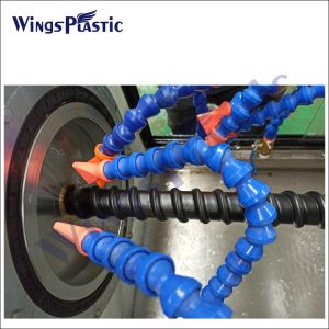 HDPE LDPE PVC Pipe Manufacturing Machine Spiral PE Corrugated Pipe Extrusion