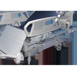 Nursing Full Electric Hospital Bed With Premium Foam Mattress And Half Rails Included