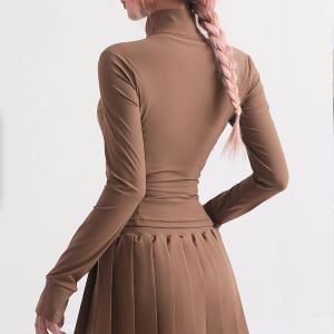 Quick Dry Long Sleeve Horse Riding Jacket Pockets Full Zipper S XL Size