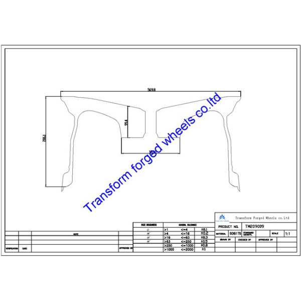 TM209009 20X9 inches forged wheels monoblock wheels blanks Dimple style barrel and rims