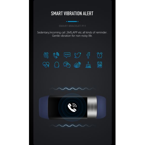 ECG PPG Pedometer HR Monitor Smart Band Fitness Tracker Watch With Blood Pressure