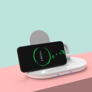 ABS PC Wireless Charger Stand 3 In 1 Built In OCP OHP Function