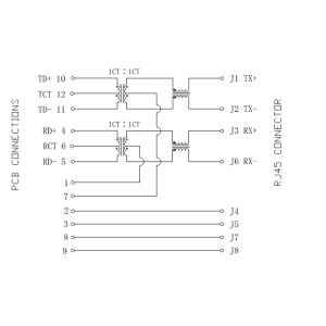ARJP11C-MASD-AB-A-FMU2 Rj45 10/100 Base-T, AutoMDIX, Power over Ethernet (PoE)