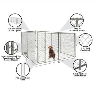 Breathable 4m Dog Run Kennel For Pet Safety