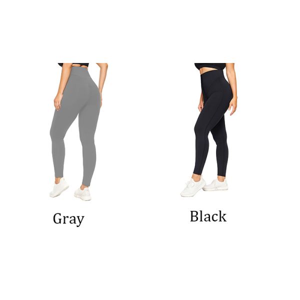 Polyester Spandex Plus Size Running Leggings Elastic High Waisted Running Pants