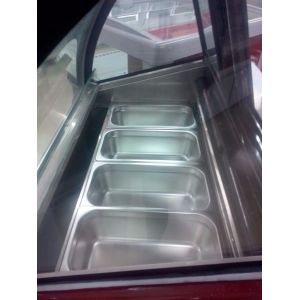 Mini Ice Cream Display Freezer / Showcase 6 Containers With Environmental