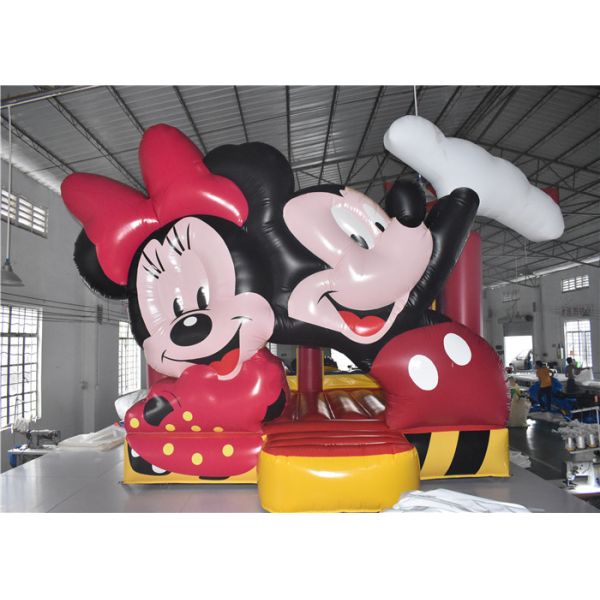 Mickey Mouse Blow Up Commercial Bounce House 20 Kids Capacity Lighweight