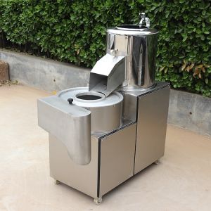 Industrial Root Vegetable Potato And Carrot Continuous Washing Peeling Polishing