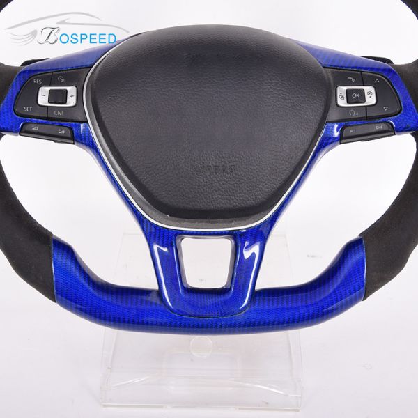 Racing Car Blue Carbon Golf 7 Gti Steering Wheel 2022 New Custom 35cm