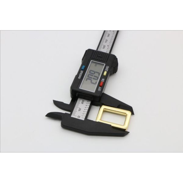 21 MM shiny gold metal bag adjustable square ring buckle for handbag strap