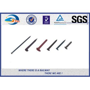 Q235 / 35# Sleeper Lag Screw Track Spikes Railway Fastening System