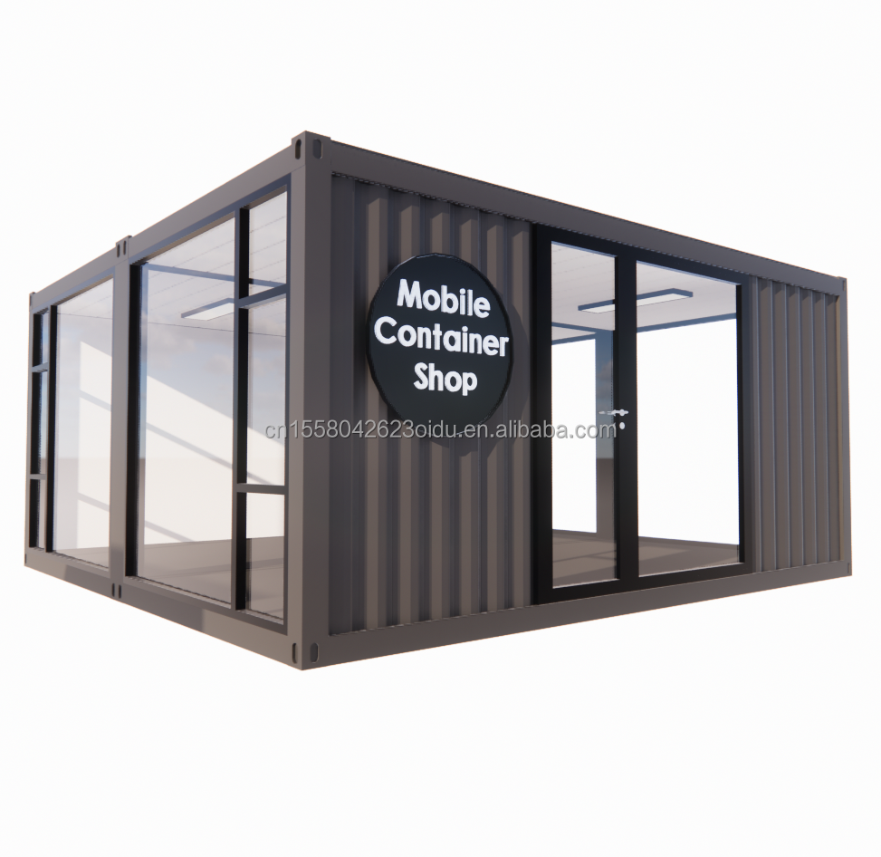 2023 Prefabricated Modular Container Houses with Aluminum Alloy Windows and Galvanized Steel Square Tubes