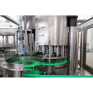 Automatic Juice Fruit Pulp Filling Capping Machine 3 In 1 Monoblock Granule