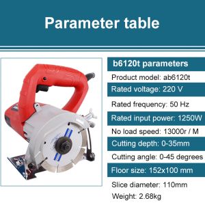 Factory direct AB6120T multifunctional marble machine ceramic tile cutting
