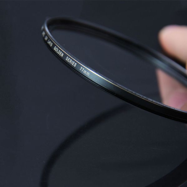 Copper Frame Colored Camera Lens Filters , Uv Protection Filter For Dslr From