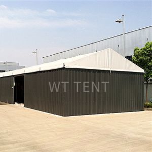 Heavy Duty Temporary Warehouse Marquee Metal Steel Black Plates Walls