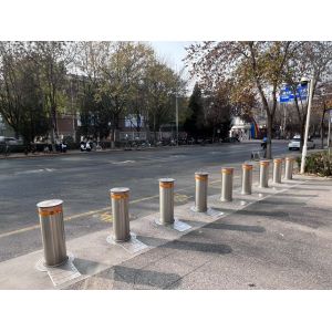 Physical Barriers Automatic Bollards For Driveways Traffic Management