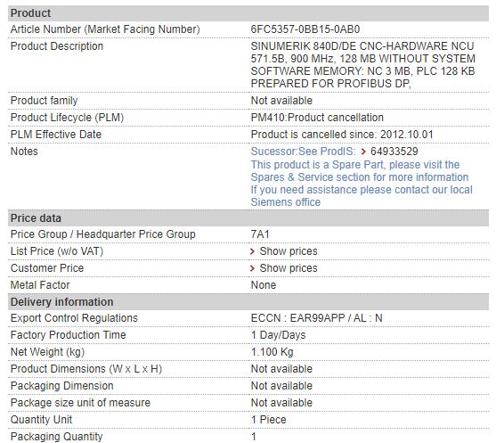 6FC5357-0BB15-0AB0 6FC5 357-0BB15-0AB0 Siemens NC Motherboard