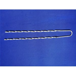 Black Preformed Guy Wire Fastener Polished Weatherproof