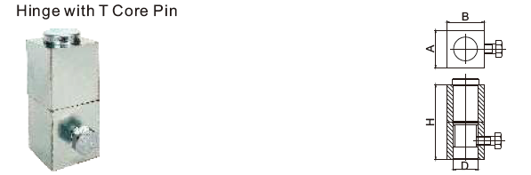 1" 2" Square Gate Hinge With Bearings Weldable Door Hinges Steel