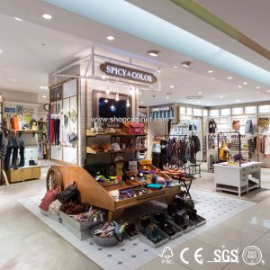 High grade clothes shop display exhibitor gondola shelf