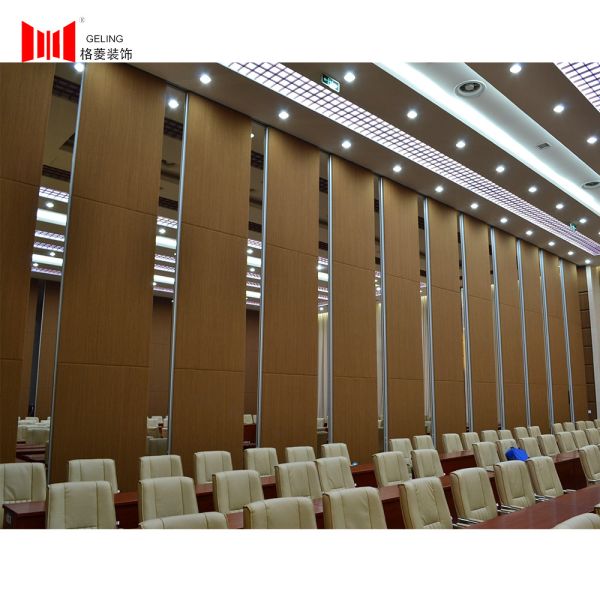 Buy OEM Wooden Partition Wall Fire Prevention Sliding Wall Divider at wholesale prices