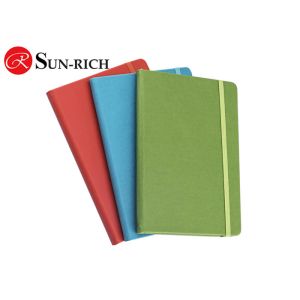 Office supplies lay out pu leather a5 size elastic closure custom notebook for