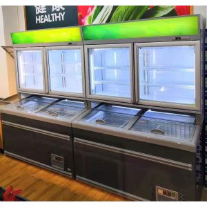 Humanized Open - Style Vertical Display Chiller Freezer With Single / Double