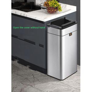 50l Smart Kitchen Trash Can Self Seal Auto Bag Change Trash Can with Odor Filter