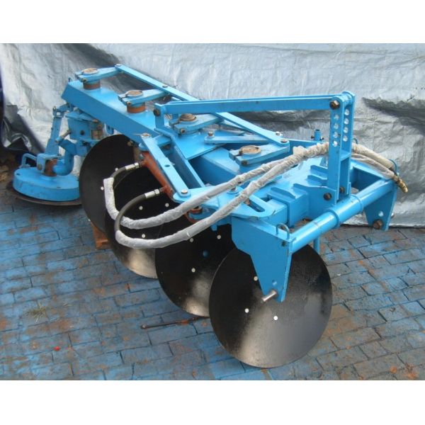 Reversible disc plough