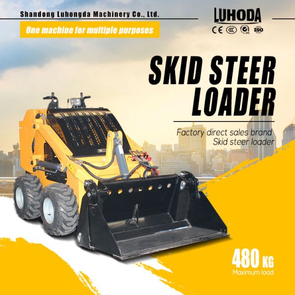 Yanmar Engine Diesel Closed System Skid Steer Loader Attachment Wheel Skid Loader on Sale