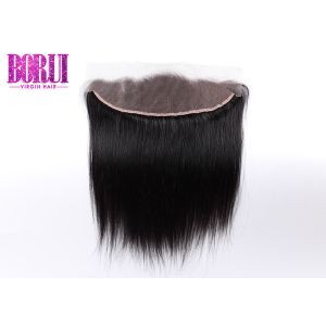Natural Human Hair Lace Frontal 100% Straight Unprocessed Brazilian Customized