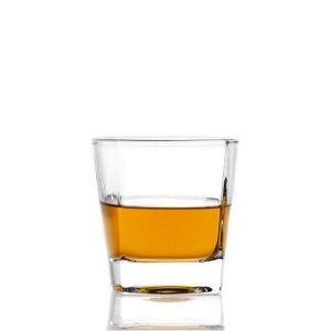 Unique Fashionable Whiskey Shot Glasses Machine Pressed Soda Lime Material