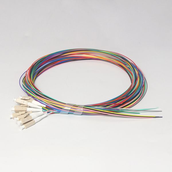 Fiber Optic OM2 OM3 12 Core SC LC Pigtail FC ST MM OM3 OM4 LSZH PVC