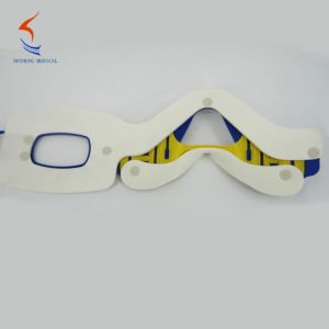 Emergency cervical collar free size blue yellow color rigid collar brace China