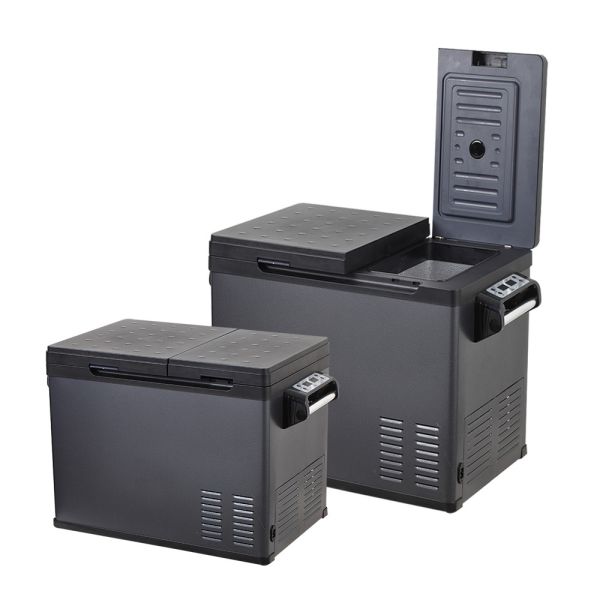 Buy Rechargeable Compressor Camping Fridge 50L Car DC Solar Refrigerator and Freezer Design at wholesale prices