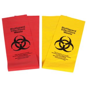 Good Quality Red / Yellow Medical Waste Biohazard Plastic Liners