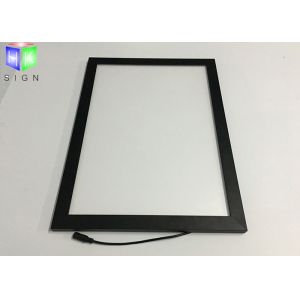Indoor Led Snap Frame Light Box , Led Backlit Light Box Magnetic Lock