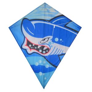 Shark Shape Stackable Children Flying Kites With Coated Polyester