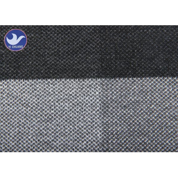 Big Check Men's Knit Pullover Sweater Black And White Casual Knitted Clothes