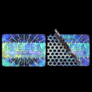 Custom Plastic Anti Counterfeit Label Tamper Evident Security Holographic