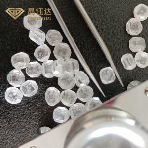 Quality 2.5-3.0ct Rough Lab Grown Diamonds DEF Color VVS VS Clarity for sale