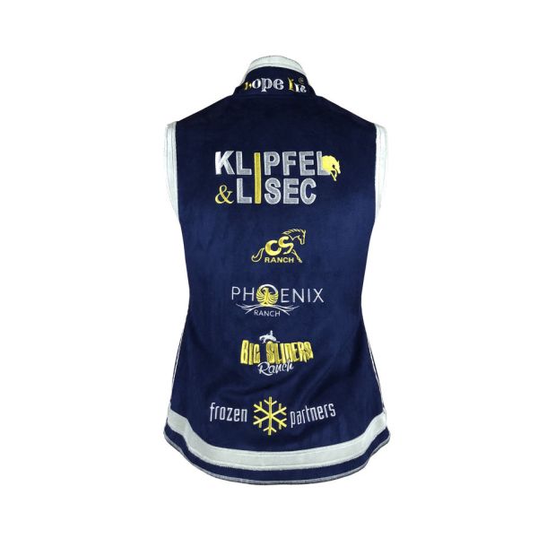 Customized Embroidered Poly Cotton Training Team Vest with Wicking Breathable Design