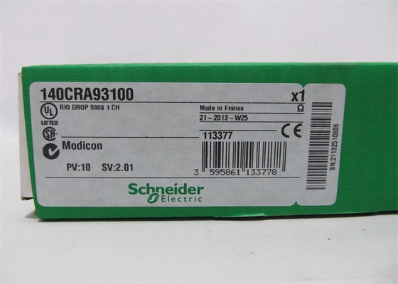Schneider Modicon Quantum PLC 140CRA93100 500VDC COAXIAL CENTER AND GROUND