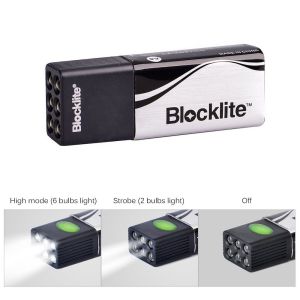 Quality 9 Volt Bright LED Torch Flashlight Camping Flashlight Pocket Light With Flash Alarm Mode for sale