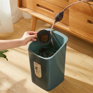 Tea Leaves Bucket Rubbish Plastic Dustbin For Kitchen Waste