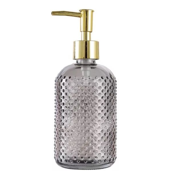 Buy Houseware 400ml Sanitizer Glass Shampoo Bathroom Bottle With Dispenser Pump at wholesale prices
